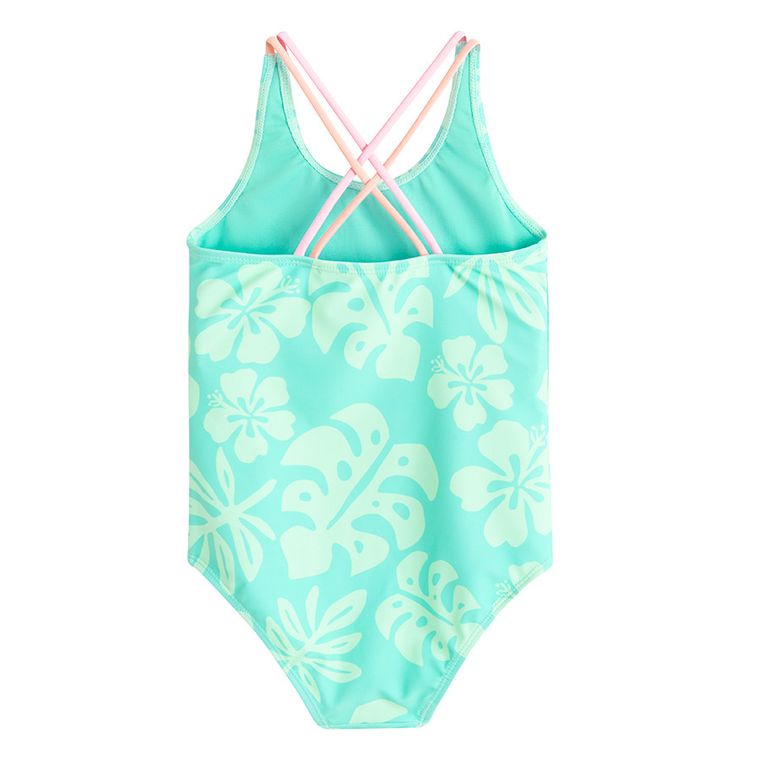 Cool Club, Costum de baie pentru fete, turcoaz, imprimeu Lilo si Stitch