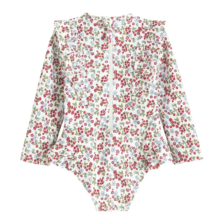 Cool Club, Costum de baie pentru fete, UV 50, alb