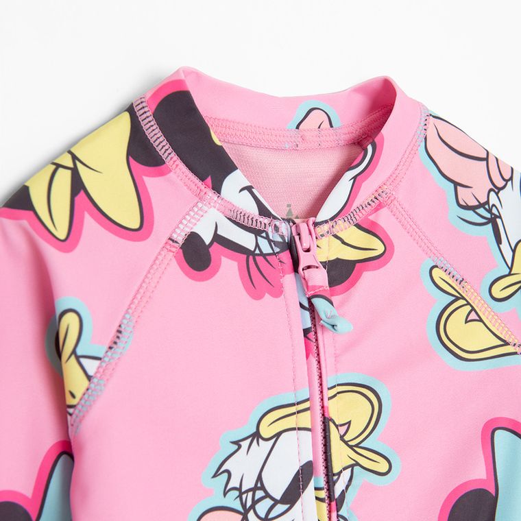 Cool Club, Costum de baie pentru fete, UV 50, roz, imprimeu Minnie Mouse