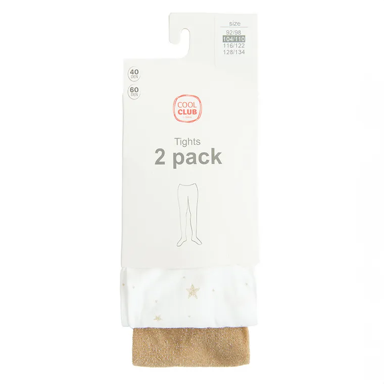 Cool Club, Dresuri pentru fete, mix, 40/60 DEN, set, 2 buc.