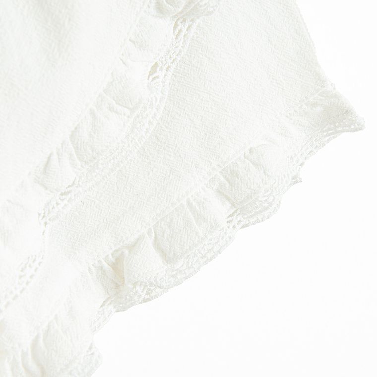 Cool Club, Fusta-pantaloni scurti pentru fete, cu in, alb