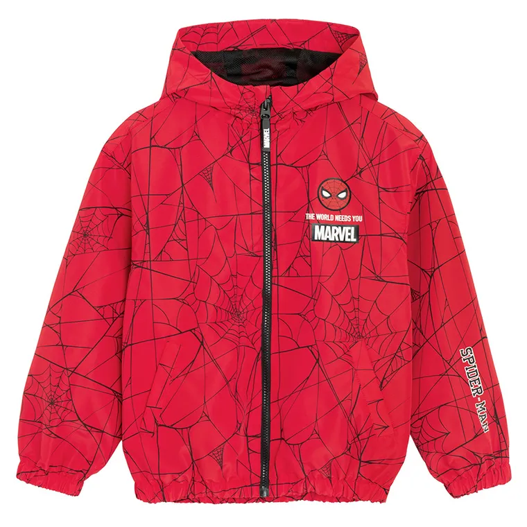 Cool Club, Geaca cu gluga pentru baieti, rosu, imprimeu Spider-Man