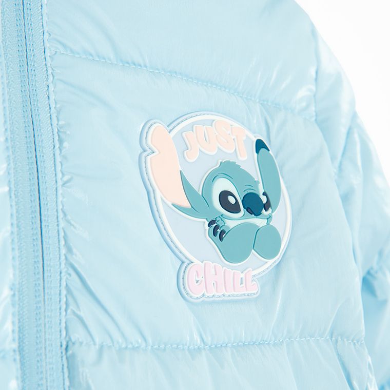 Cool Club, Geaca cu gluga pentru fete, calduroasa, albastru, imprimeu Lilo si Stitch