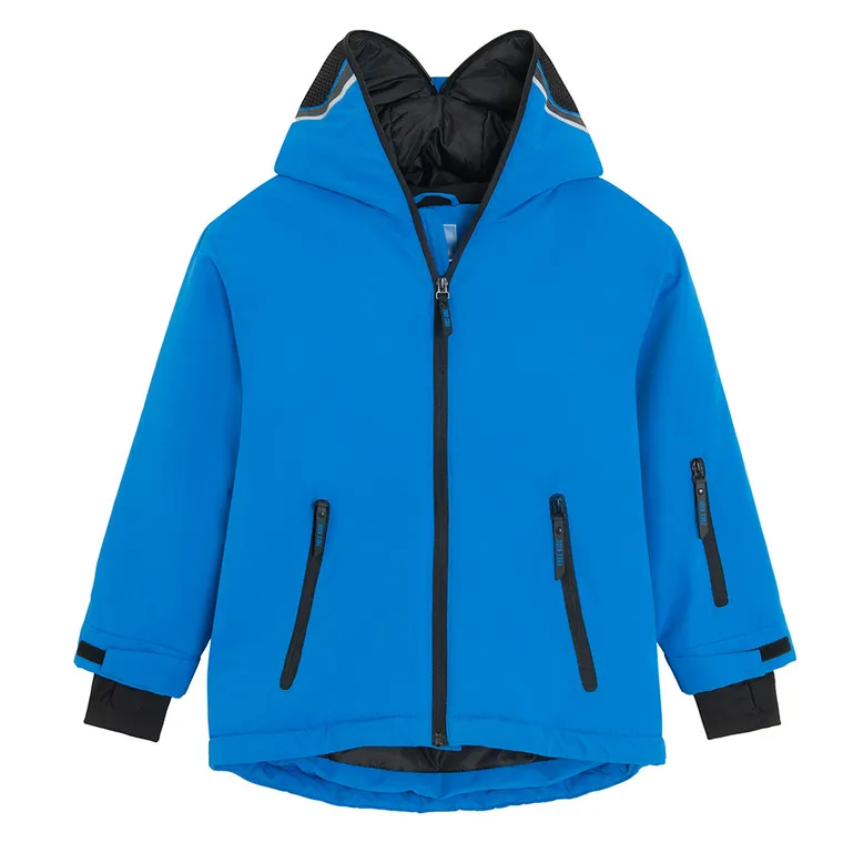 Cool Club, Geaca de schi cu gluga pentru baieti, calduroasa, albastru