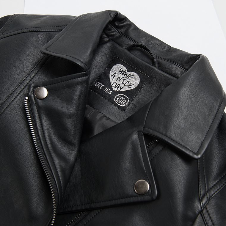 Cool Club, Geaca imitatie piele, neagra