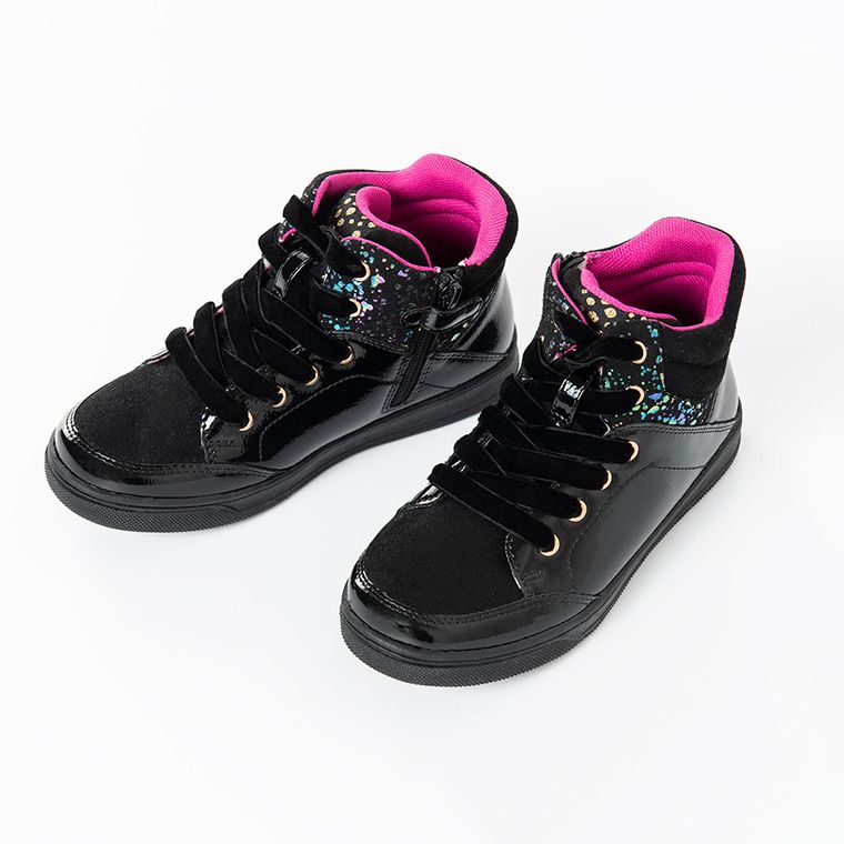 Cool Club, Ghete fete, culoare neagra, de toamna cu branturi de piele