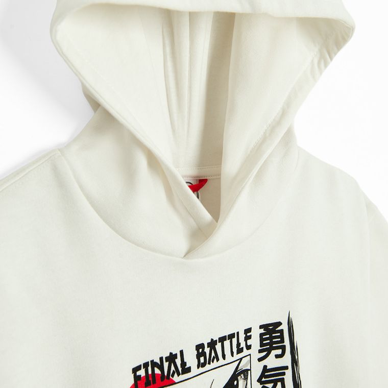 Cool Club, Hanorac cu gluga pentru baieti, alb