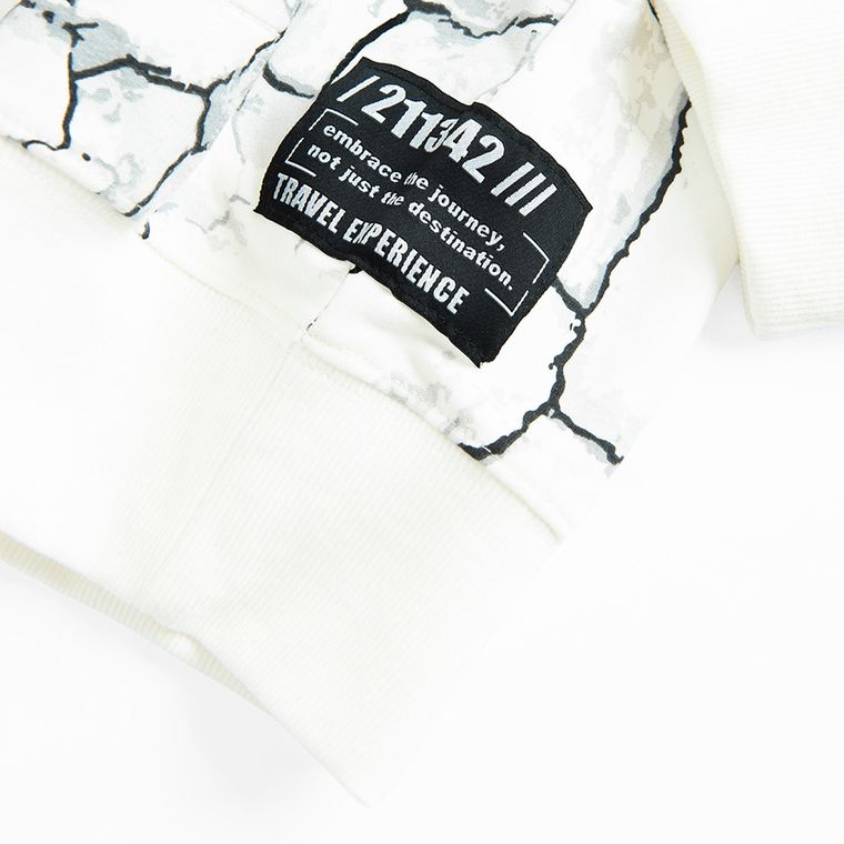 Cool Club, Hanorac cu gluga pentru baieti, alb