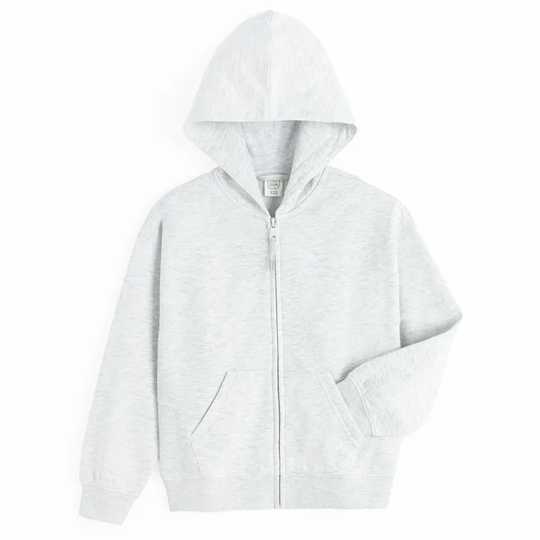 Cool Club, Hanorac cu gluga pentru baieti, cu fermoar, calduros, gri