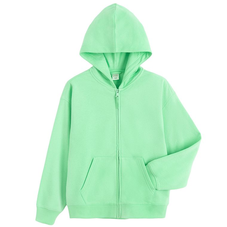 Cool Club, Hanorac cu gluga pentru baieti, cu fermoar, calduros, verde