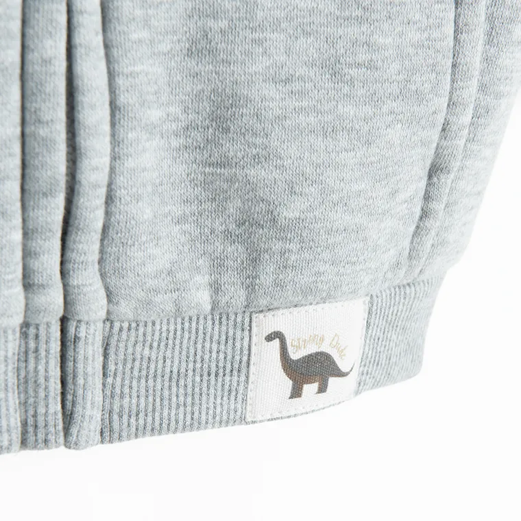 Cool Club, Hanorac cu gluga pentru baieti, cu fermoar, gri