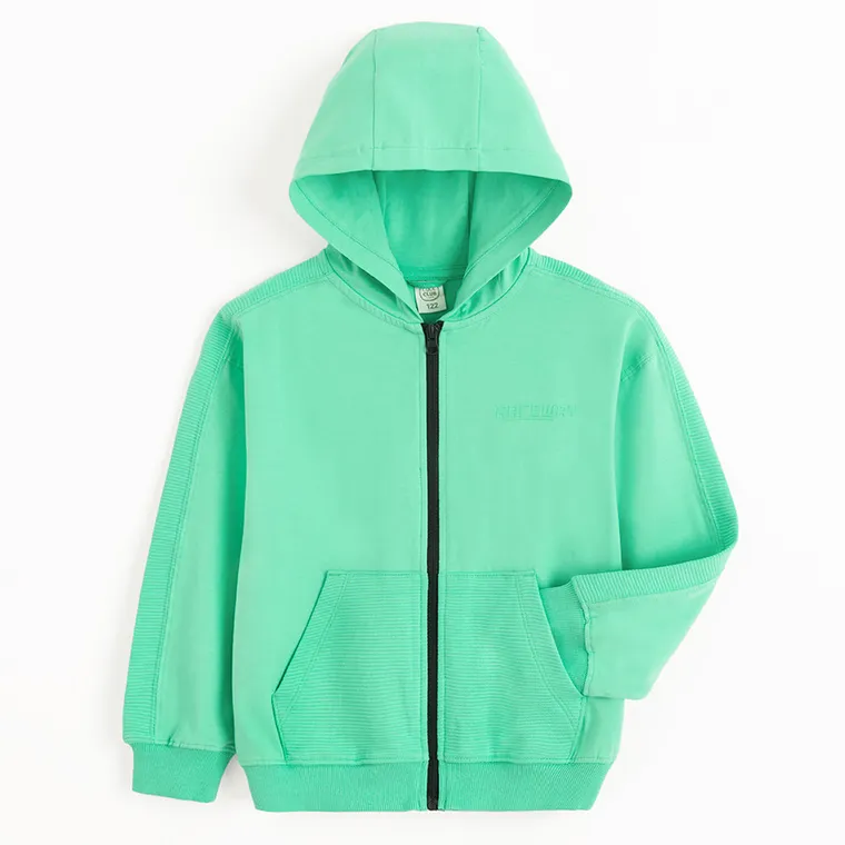 Cool Club, Hanorac cu gluga pentru baieti, cu fermoar, verde