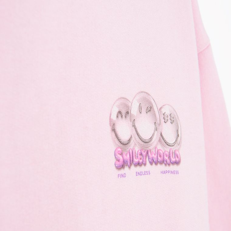 Cool Club, Hanorac cu gluga pentru fete, roz, imprimeu SmileyWorld
