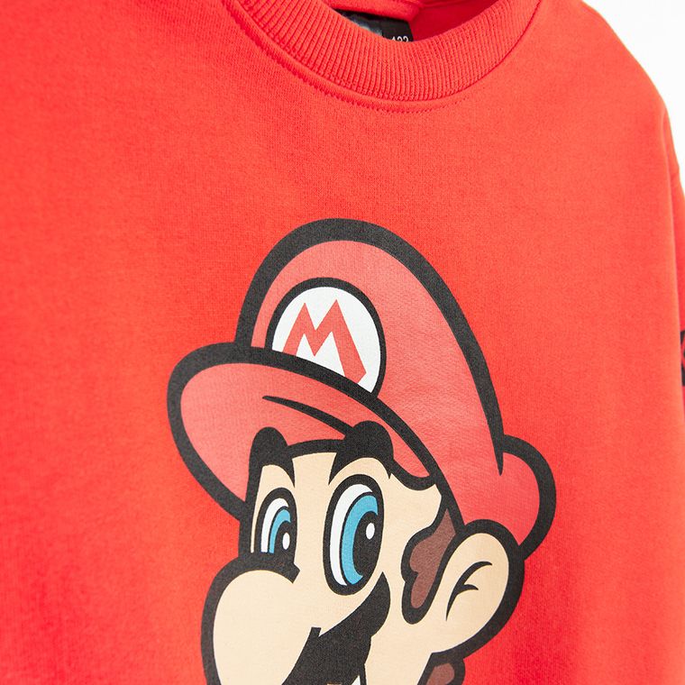 Cool Club, Hanorac pentru baieti, calduros, rosu, imprimeu Super Mario