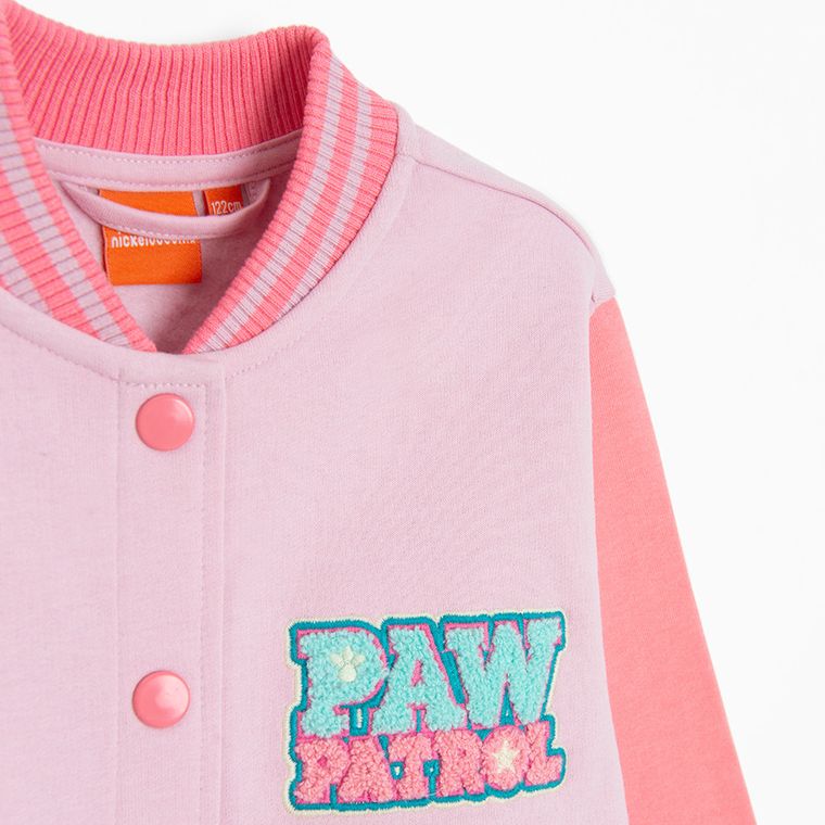 Cool Club, Hanorac pentru fete, cu capse, roz, imprimeu Paw Patrol