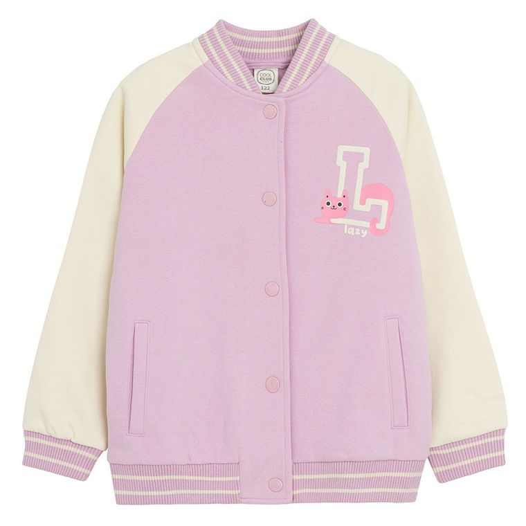 Cool Club, Hanorac pentru fete, cu capse, violet
