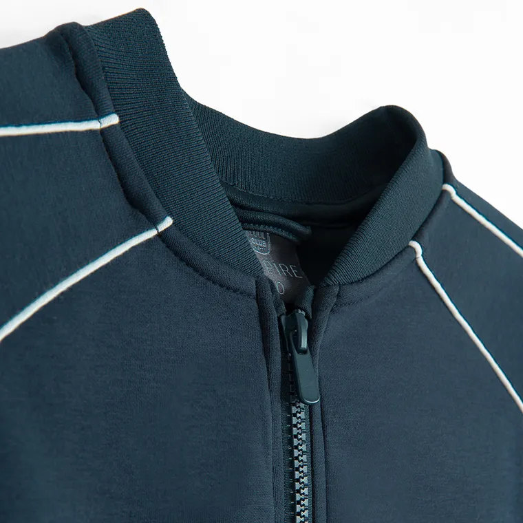 Cool Club, Hanorac pentru fete, cu fermoar, bleumarin