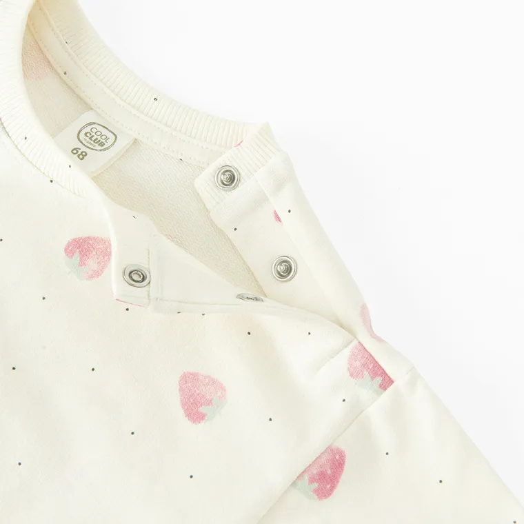 Cool Club, Hanorac pentru fete, ecru
