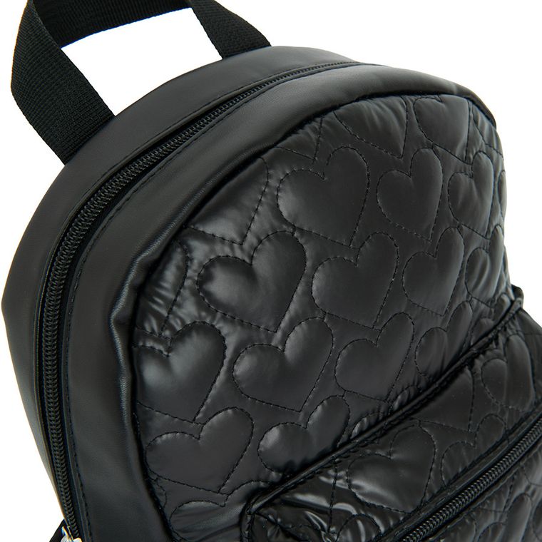 Cool Club, Inimioara, rucsac cu breloc, negru