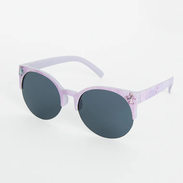 Cool Club, Ochelari de soare pentru fete, Cutie de ochelari, violet, imprimeu Lilo si Stitch