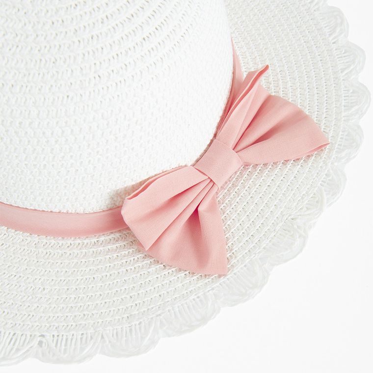 Cool Club, Palarie pentru fete, de paie, alb