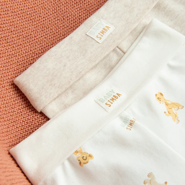 Cool Club, Pantaloni cu botosei pentru baieti, mix, imprimeu Lion King, set, 2 buc.