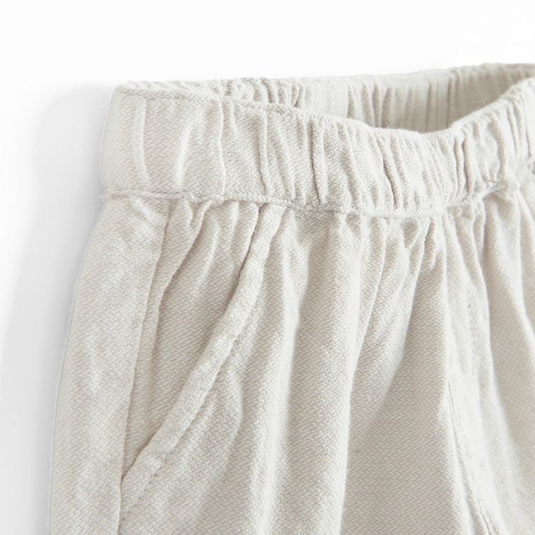 Cool Club, Pantaloni din material textil pentru baieti, bej