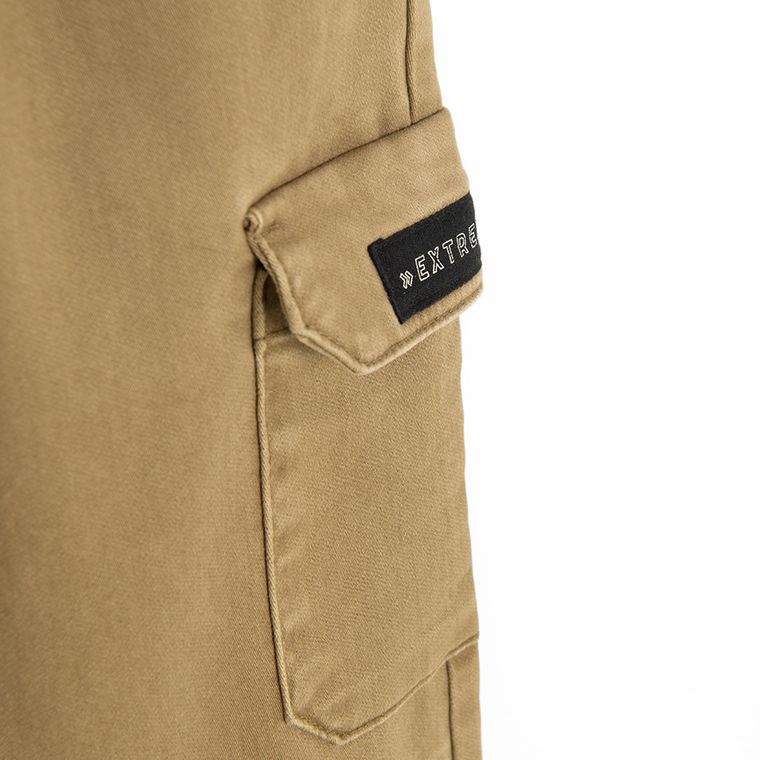 Cool Club, Pantaloni din material textil pentru baieti, jogger, maro