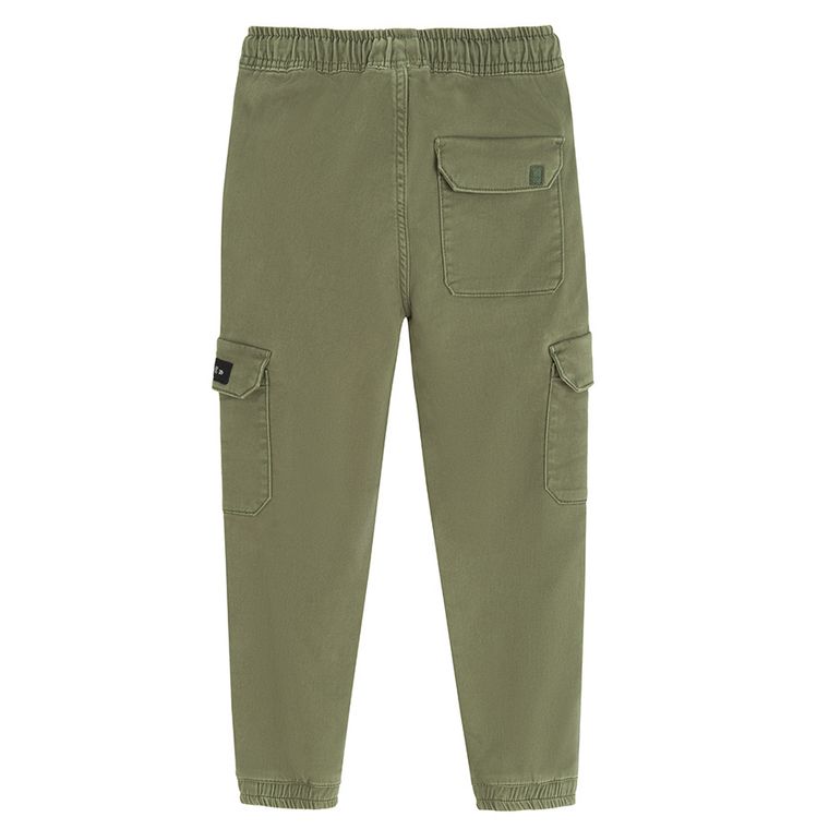 Cool Club, Pantaloni din material textil pentru baieti, jogger, verde