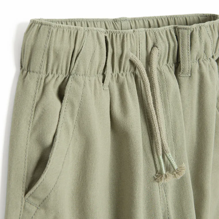 Cool Club, Pantaloni din material textil pentru baieti, kaki