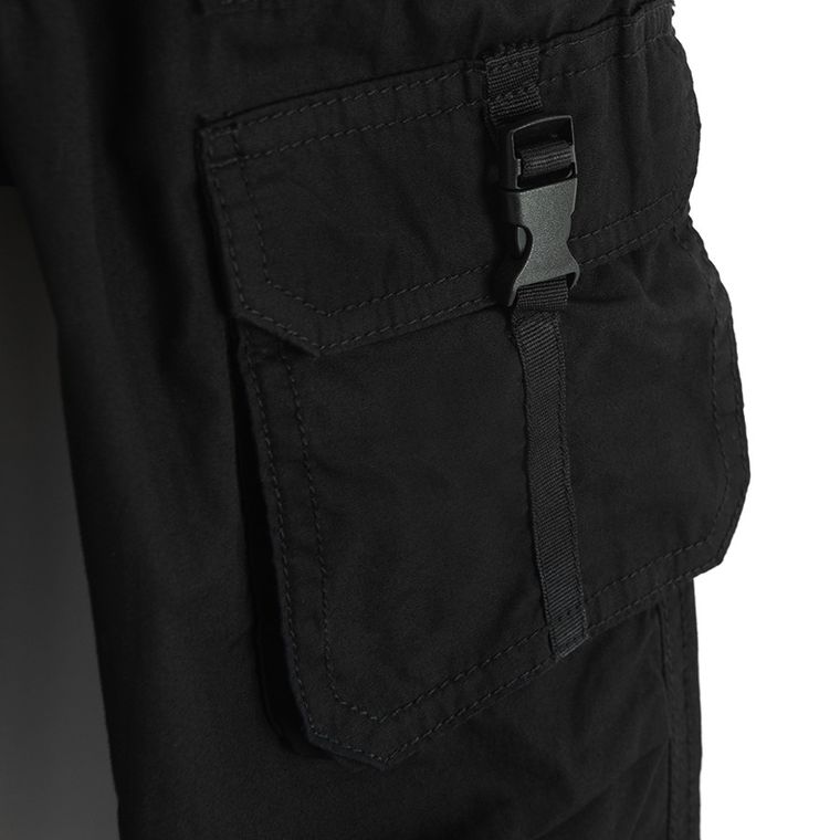 Cool Club, Pantaloni din material textil pentru baieti, loose fit, negru
