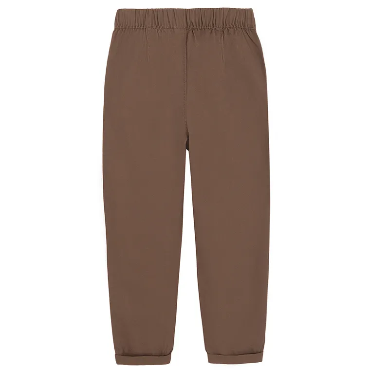 Cool Club, Pantaloni din material textil pentru baieti, maro
