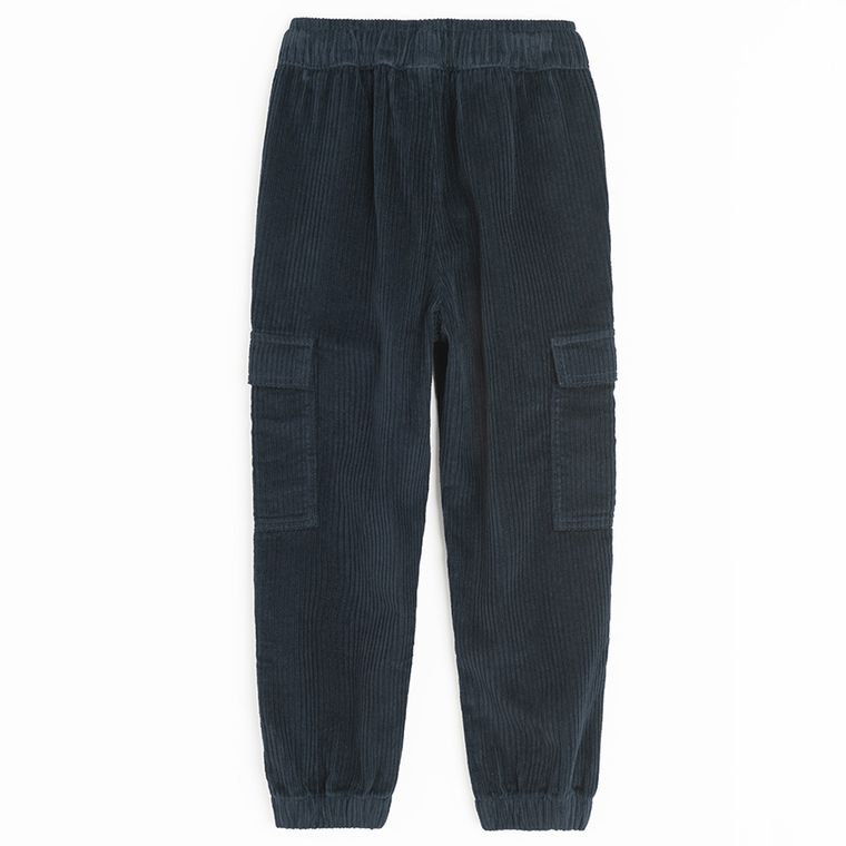 Cool Club, Pantaloni din material textil pentru baieti, reiata, gri