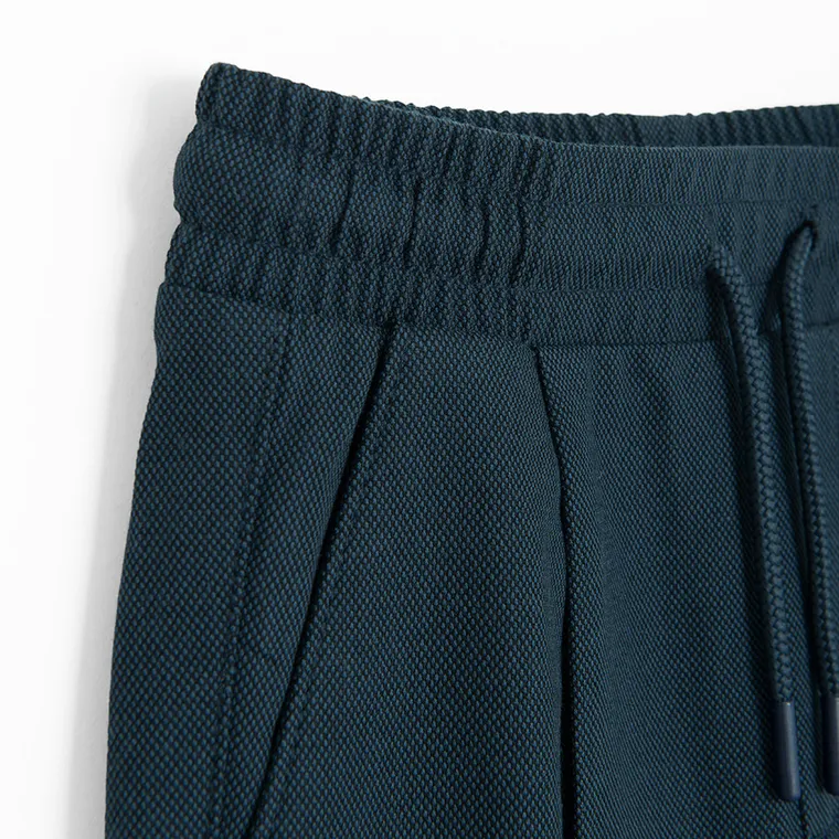 Cool Club, Pantaloni din material textil pentru baieti, relaxed, bleumarin