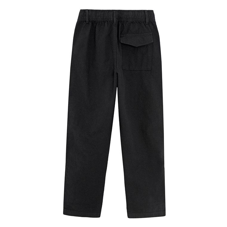 Cool Club, Pantaloni din material textil pentru baieti, relaxed, negru
