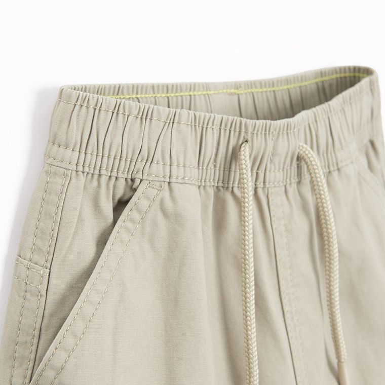 Cool Club, Pantaloni din material textil pentru baieti, wide leg, bej