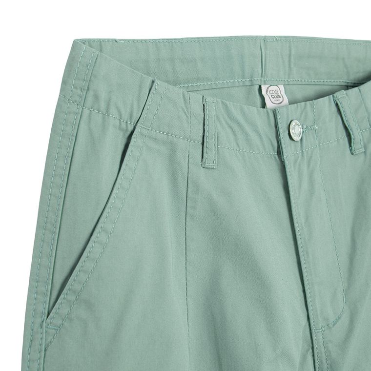 Cool Club, Pantaloni din material textil pentru fete, baloon cargo, verde