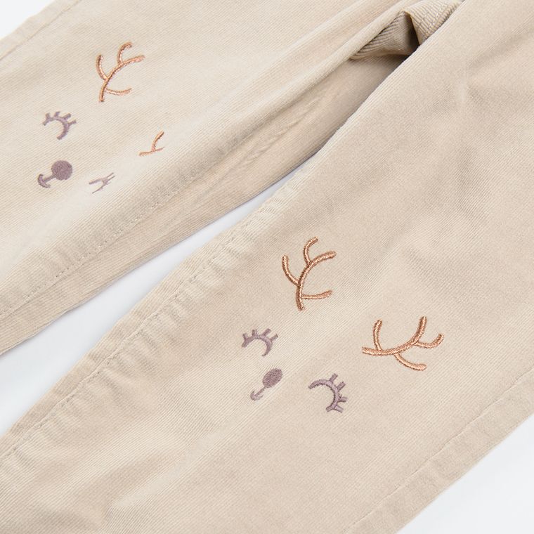 Cool Club, Pantaloni din material textil pentru fete, bej