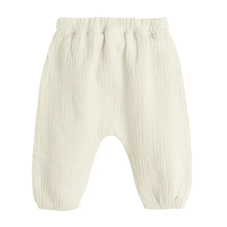 Cool Club, Pantaloni fara botosei pentru bebelusi, muselina, bej