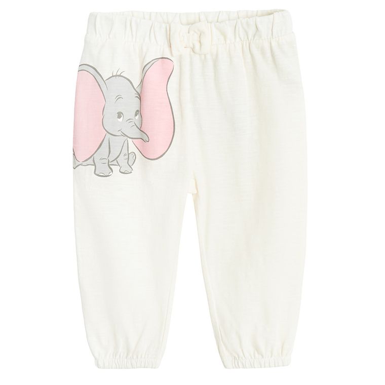 Cool Club, Pantaloni fara botosei pentru fete, mix, imprimeu Dumbo, set, 2 buc.