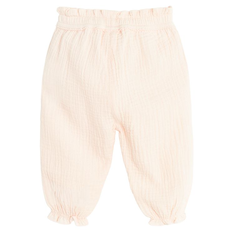 Cool Club, Pantaloni fara botosei pentru fete, muselina, roz