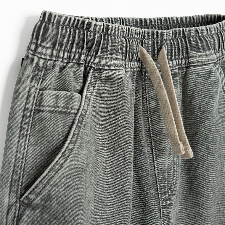 Cool Club, Pantaloni scurti de blugi pentru baieti, pul on, gri