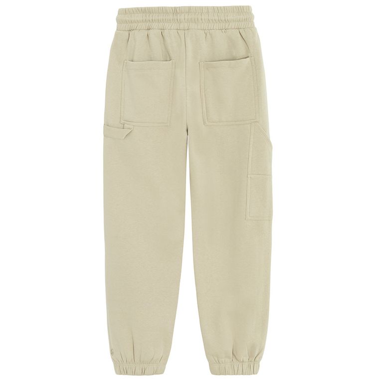 Cool Club, Pantaloni trening pentru baieti, carpenter, caldurosi, bej