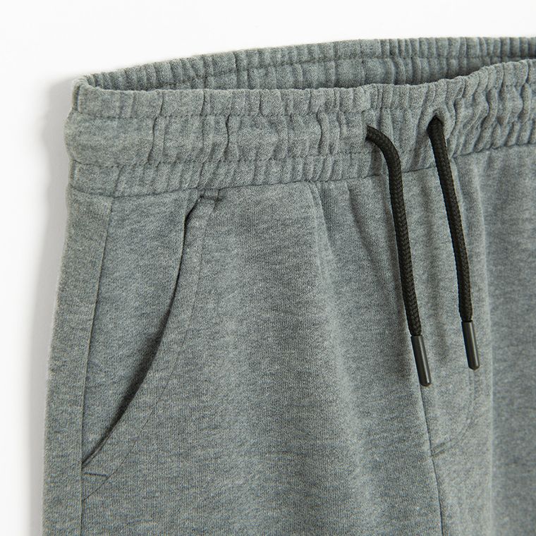 Cool Club, Pantaloni trening pentru baieti, gri, imprimeu Sonic the Hedgehog