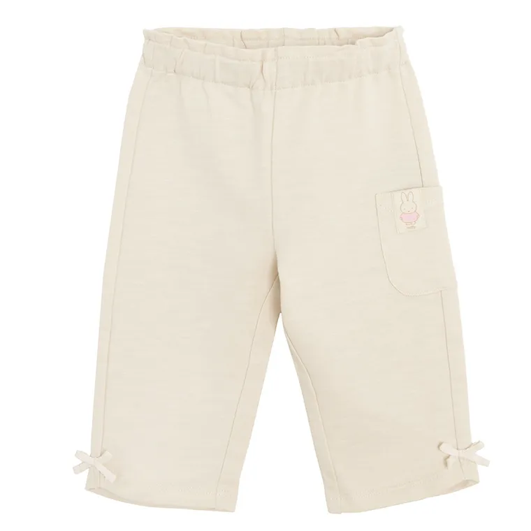 Cool Club, Pantaloni trening pentru fete, bej, imprimeu Miffy