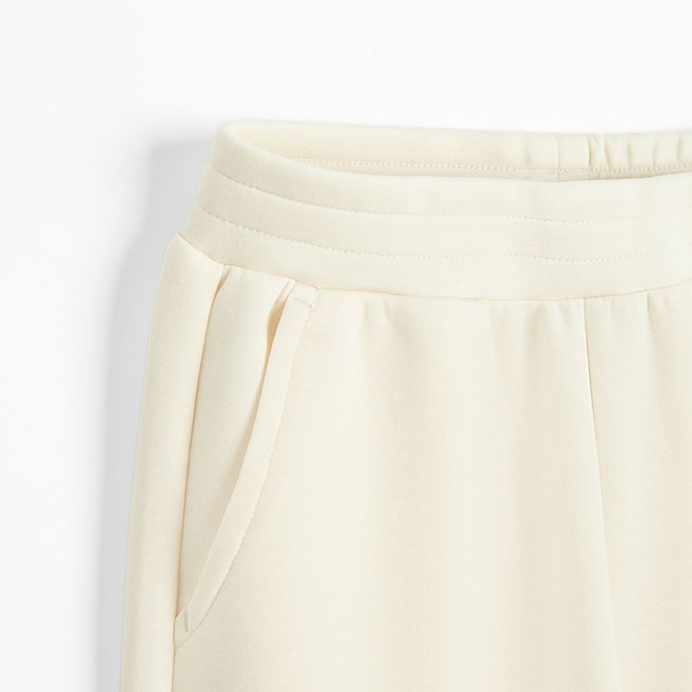 Cool Club, Pantaloni trening pentru fete, culotte, ecru