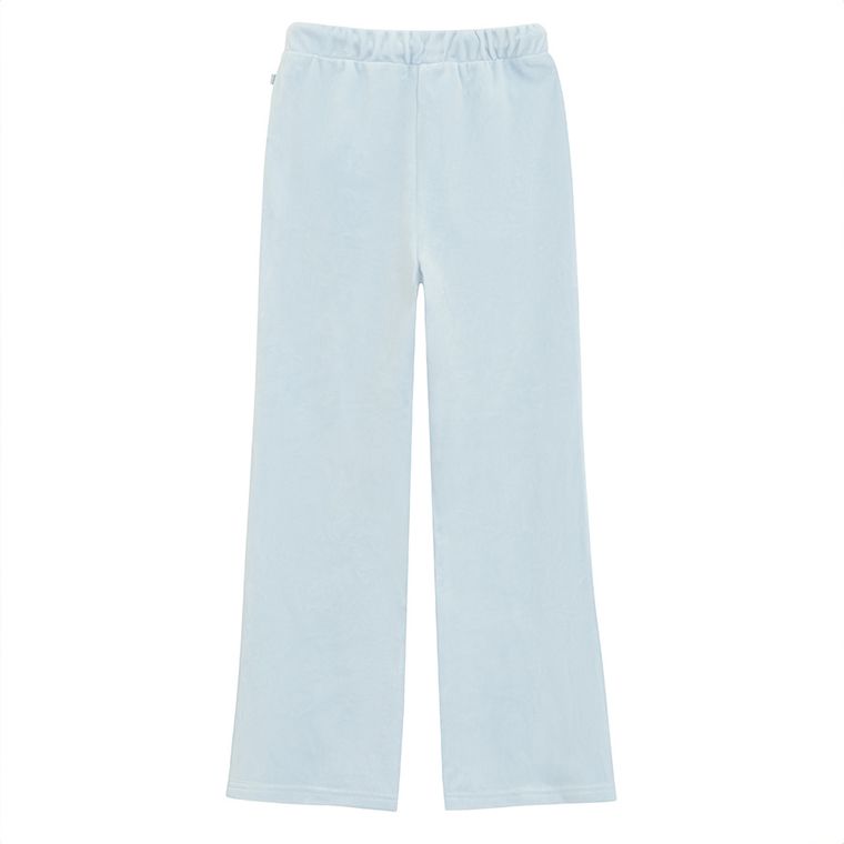 Cool Club, Pantaloni trening pentru fete, flare, velur, albastru