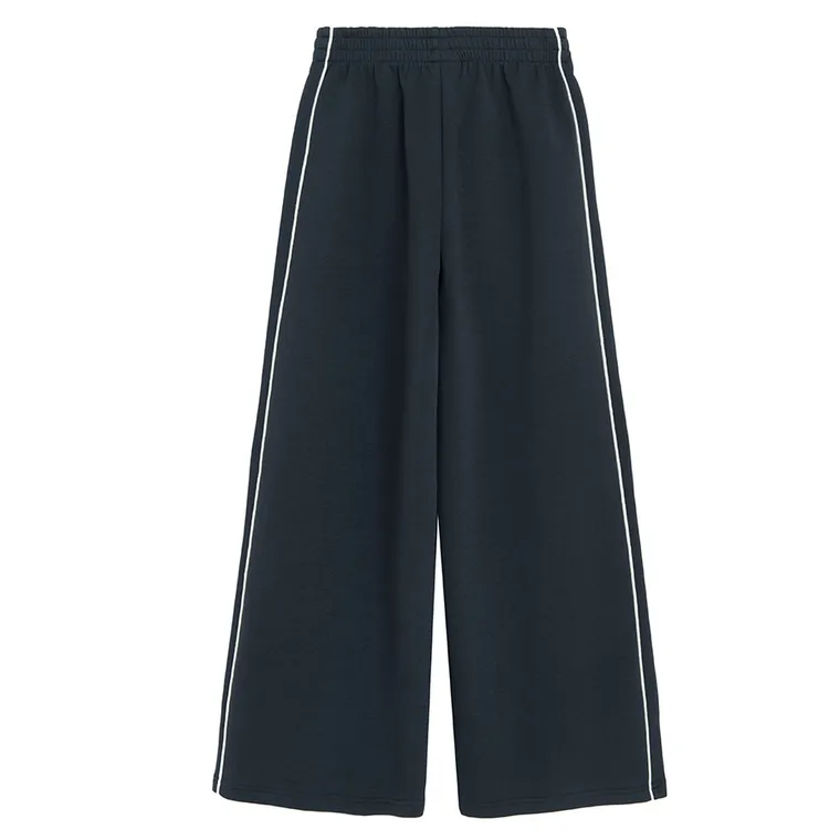 Cool Club, Pantaloni trening pentru fete, wide, bleumarin