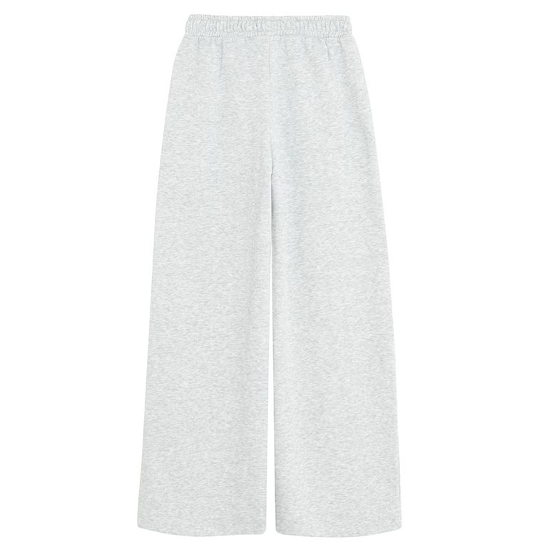 Cool Club, Pantaloni trening pentru fete, wide, caldurosi, gri melanj