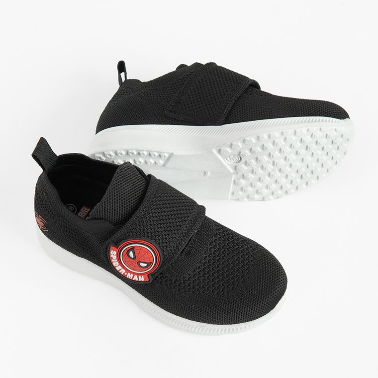 Cool Club, Pantofi sport pentru baieti, negru, imprimeu Spider-Man